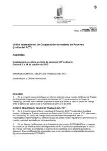 S Unión Internacional de Cooperación en materia de Patentes (Unión del PCT) Asamblea