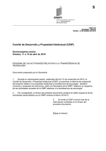 S Comité de Desarrollo y Propiedad Intelectual (CDIP) Decimoséptima sesión