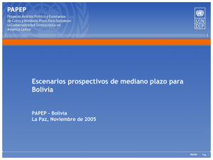 escenarios prospectivos de mediano plazo para bolivia  noviembre de 2005 0