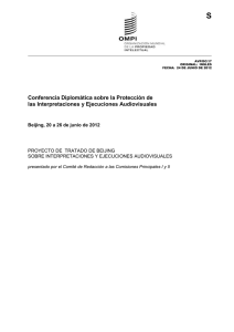 S Conferencia Diplomática sobre la Protección de las Interpretaciones y Ejecuciones Audiovisuales