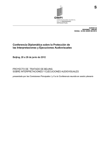 S Conferencia Diplomática sobre la Protección de las Interpretaciones y Ejecuciones Audiovisuales