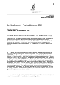 S Comité de Desarrollo y Propiedad Intelectual (CDIP) Duodécima sesión