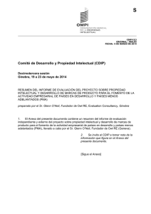 S Comité de Desarrollo y Propiedad Intelectual (CDIP) Decimotercera sesión