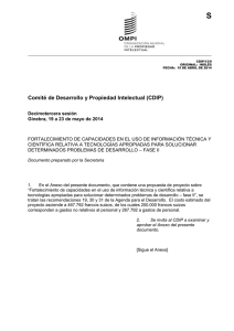 S Comité de Desarrollo y Propiedad Intelectual (CDIP)