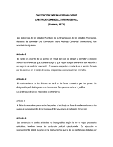 Convención interamericana sobre arbitraje comercial (Panamá, 1975)