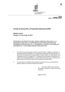 S Comité de Desarrollo y Propiedad Intelectual (CDIP)