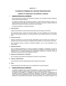 Glosario De T Rminos Del Proceso Presupuestario