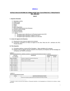 Anexo 3 - Estructura de Informe de Formulaci n del Plan Operativo y Presupuesto