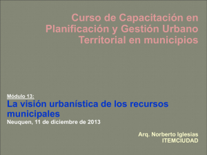 La visión integrada de los recursos municipales 2013