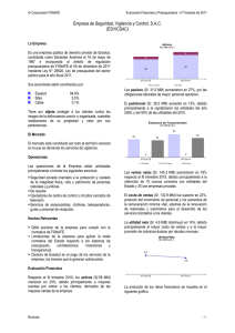 Empresa de Seguridad, Vigilancia y Control. S.A.C. (ESVICSAC)