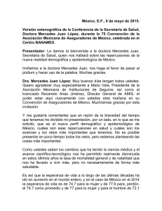 Conferencia Dra. Mercedes Juan López 75 Convención AMIS 06 de mayo de 2015