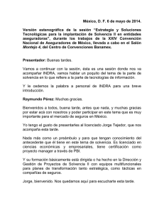Versi&oacute;n estenogr&aacute;fica - sesi&oacute;n - Estrategia y Soluciones Tecnol&oacute;gicas