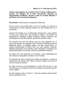 Versi&oacute;n estenogr&aacute;fica - sesi&oacute;n - No te Comas el Malvavisco