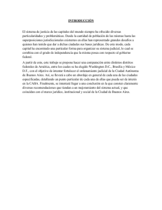 Sistemas Judiciales en las grandes capitales de América