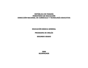 REPÚBLICA DE PANAMÁ MINISTERIO DE EDUCACIÓN