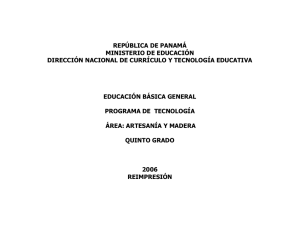 REPÚBLICA DE PANAMÁ MINISTERIO DE EDUCACIÓN