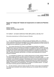 S Grupo de Trabajo del Tratado de Cooperación en materia de Patentes (PCT) Octava reunión