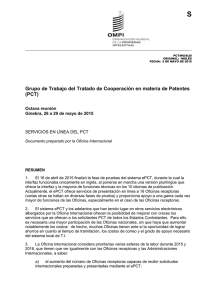 S Grupo de Trabajo del Tratado de Cooperación en materia de... (PCT) Octava reunión