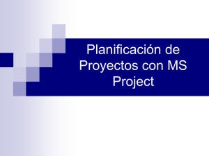 Planificación de Proyectos con MS Project