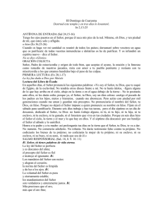 III Domingo de Cuaresma Jn 2,13-25  ANTÍFONA DE ENTRADA (Sal 24,15-16)