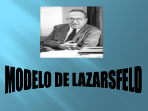 3- MODELO DE LAZARSFELD