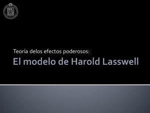 4- EL MODELO DE HAROLD LASSWELL Y LA  TEORIA DE LA AGUJA HIPODERMICA