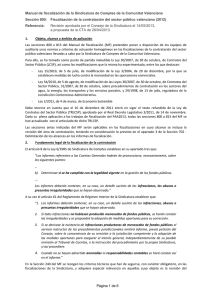 Manual de fiscalización de la Sindicatura de Comptes de la... Sección 800:  Fiscalización de la contratación del sector público...