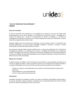 Bases UNIDEA 2013.