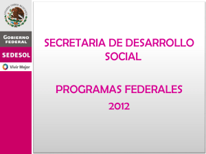 PRESENTACION GENERAL PROGRAMAS 2012- ULTIMA 