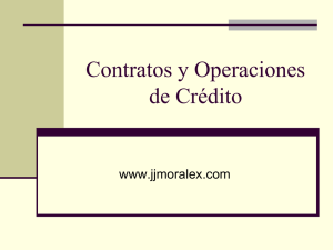 Contrato y Operaciones de Crédito ﻿