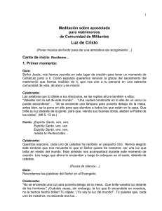 Meditación sobre el apostolado - Militancia - Luz de Cristo | 66 KB