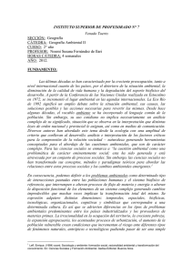 INSTITUTO SUPERIOR DE PROFESORADO N° 7 Venado Tuerto SECCIÓN:  Geografía