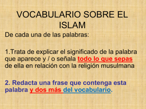 Vocabulario sobre el Islam