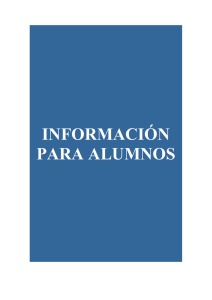 Material preventivo: “Información para los alumnos”.