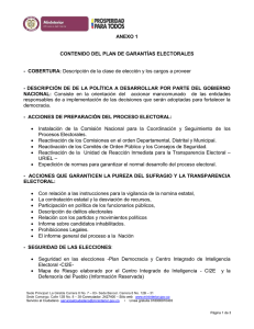 ANEXO 1  CONTENIDO DEL PLAN DE GARANTÍAS ELECTORALES -  COBERTURA: