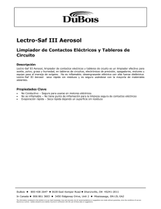 Lectro-Saf III Aerosol Limpiador de Contactos Eléctricos y Tableros de Circuito