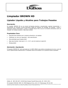 Limpiador BROWN HD Lipiador Líquido y Alcalino para Trabajos Pesados  Descripción