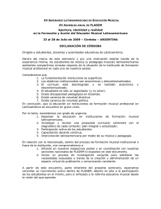 Declaración de Córdoba FLADEM 2009