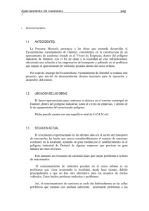 Aparcamiento de Camiones: Memoria Descriptiva