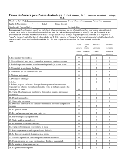 Conners 3 assessment form printable