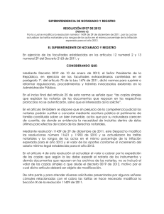 Resolucion 0937-12 (supernotariado - tarifas notariales)