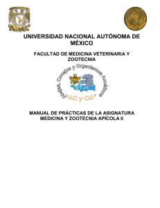 Práctica de Medicina y Zootecnia Apícola II