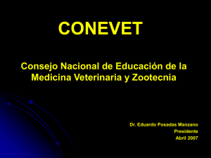 Consejo Nacional de Educaci n de la Medicina Veterinaria y Zootecnia(CONEVET).