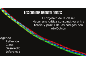 2- Clase 2- EL CODIGO DEONTOLOGICO