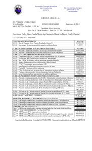 O R D E N   DEL  D... 29º PERIODO LEGISLATIVO 11 ra. Reunión
