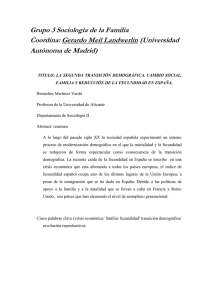 Grupo 3 Sociología de la Familia Gerardo Meil Landwerlin Autónoma de Madrid)