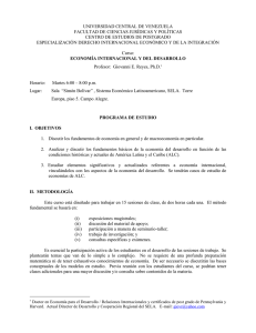UNIVERSIDAD CENTRAL DE VENEZUELA FACULTAD DE CIENCIAS JURÍDICAS Y POLÍTICAS