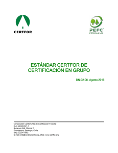 DN-02-08 Est ndar CERTFOR de Certificaci n en Grupo (Agosto 2016)