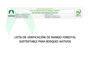 PS-02-05 Lista Verificación MFS para Bosque Nativo (Enero 2007)