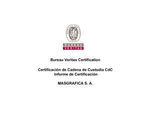 Reporte de certificación CdC 2013 - Masgrafica S.A.